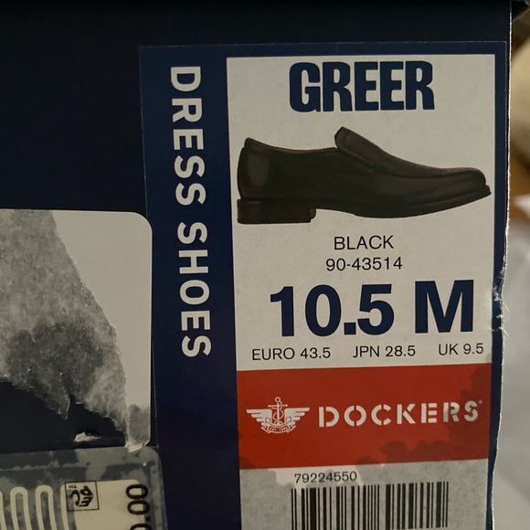 Mens Dockers 10.5 Black Greer Dress shoes - Picture 3 of 14